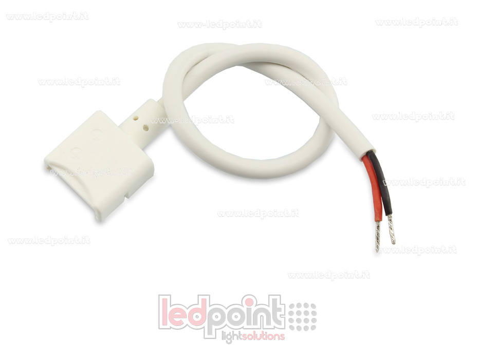 Connecteur IP67 avec 20cm de câble pour rubans led 2835 et 5050 monochrome (PCB 10mm), version réduite C5MW2-CST-W14-s1 Connecteur IP67 avec 20cm de câble pour rubans led 2835 et 5050 monochrome (PCB 10mm), version réduite C5MW2-CST-W14-s1