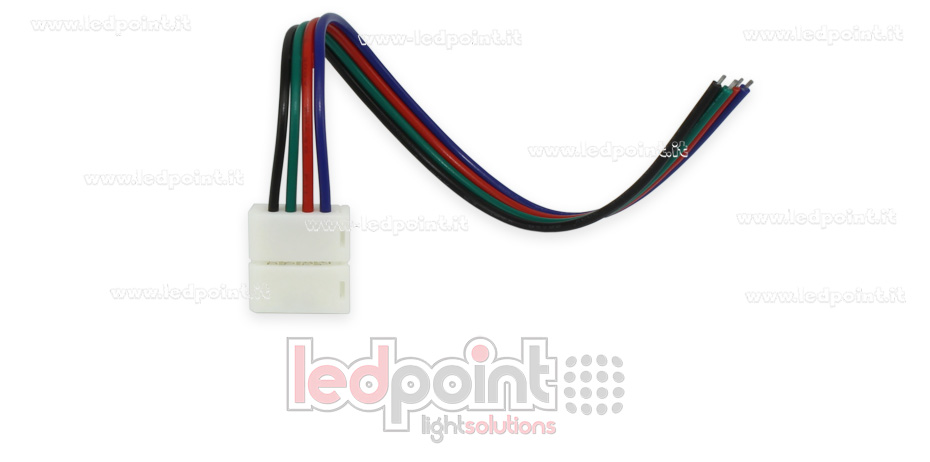 Connecteur avec câble de 14 cm pour 5050 RGB rubans led C5R-CST-W14