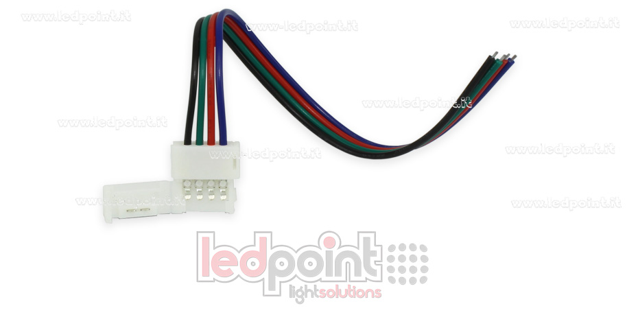 Connecteur avec câble de 14 cm pour 5050 RGB rubans led C5R-CST-W14