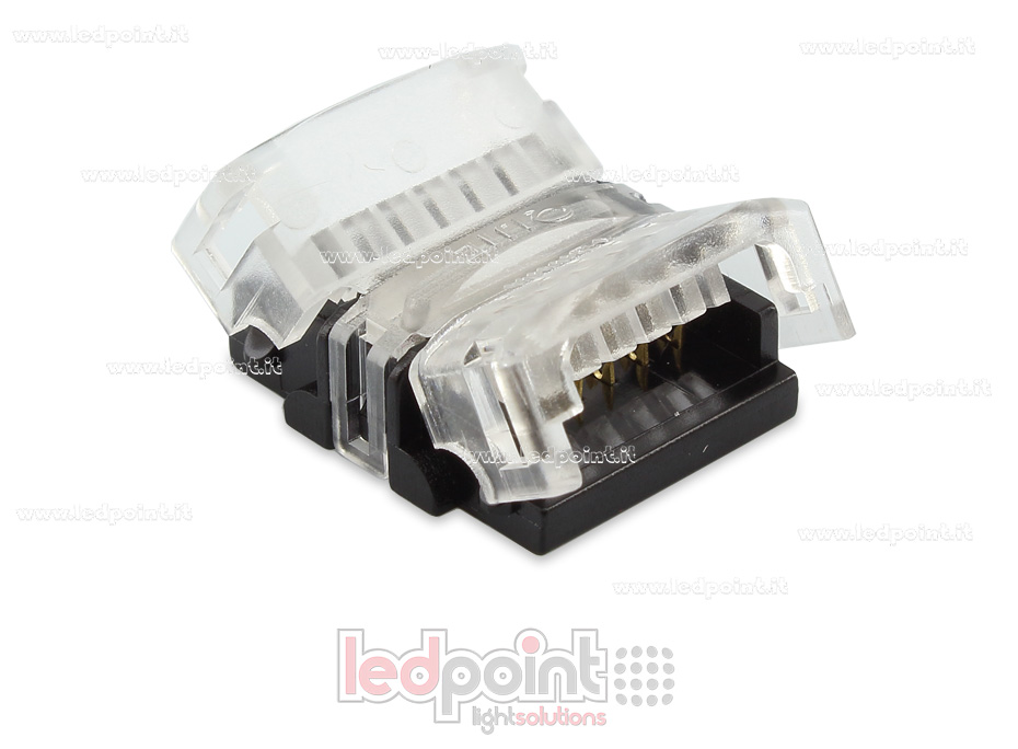 Connecteur transparent pour jonction pour (12mm) RGBCCT Ruban led C6K-CST-CST-h1 Connecteur transparent pour jonction pour (12mm) RGBCCT Ruban led C6K-CST-CST-h1