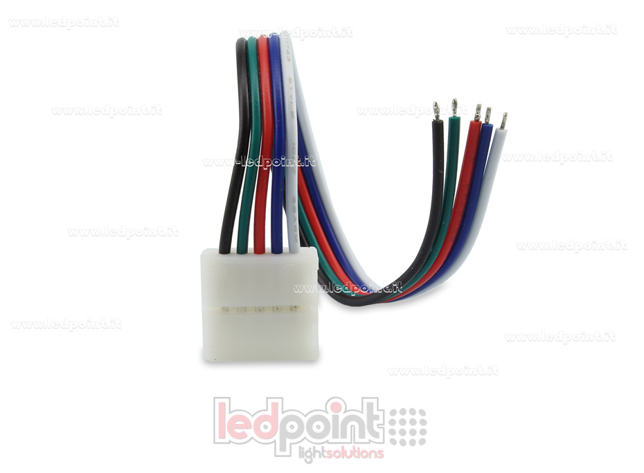 Connecteur avec câble de 14 cm, strip 12mm RGBW C6K-CST-W14