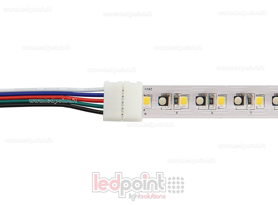 Connecteur avec câble de 14 cm, strip 12mm RGBW C6K-CST-W14