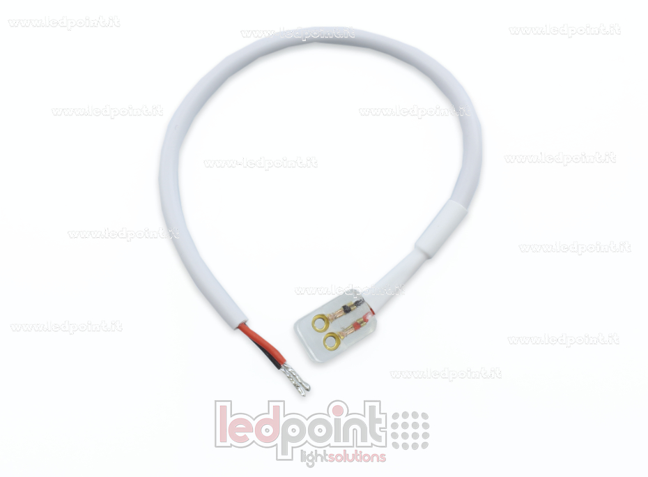 Connecteur pour 230V ruban led COB avec 20cm cable PCB 8mm CM-230-CCO-W20-8