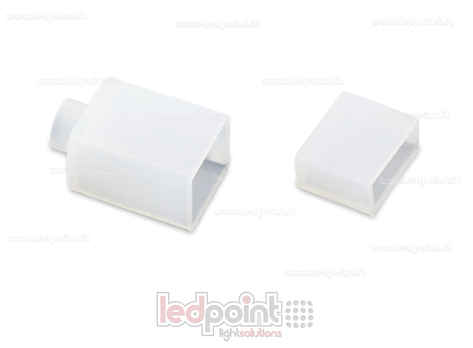 Connecteur pour 230V ruban led COB avec 20cm cable PCB 8mm CM-230-CCO-W20-8