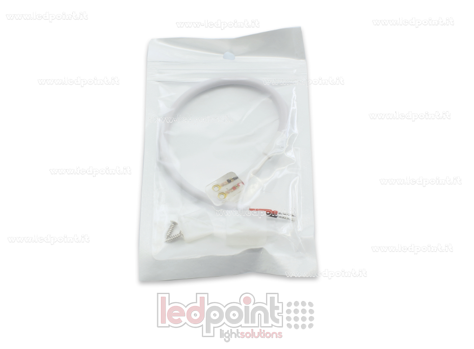 Connecteur pour 230V ruban led COB avec 20cm cable PCB 8mm CM-230-CCO-W20-8