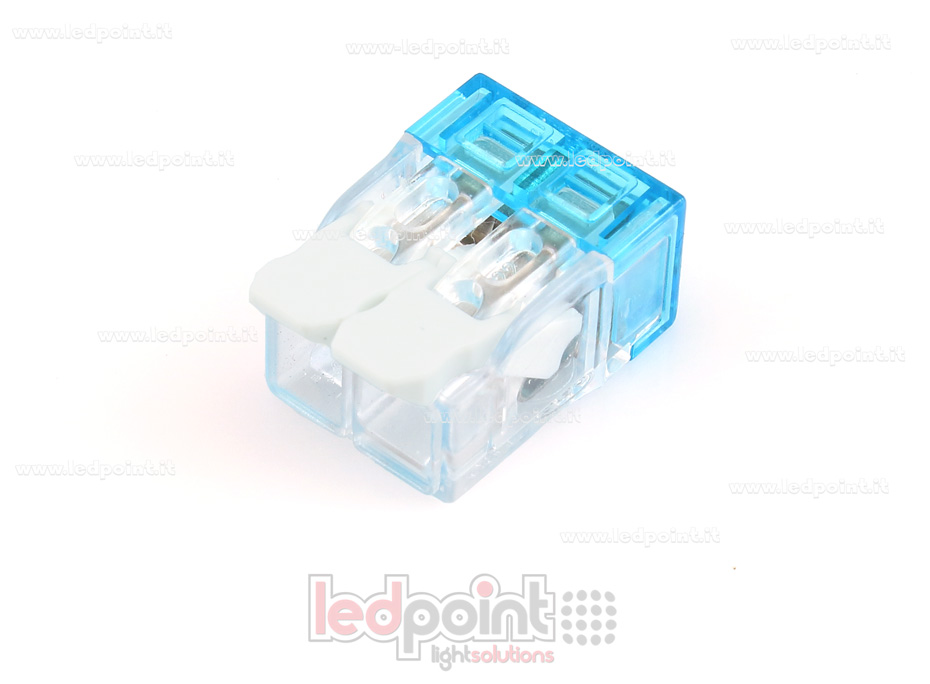 Joint rapide 2 fils à levier pour câbles 22-12 AWG (0,2-3,3 mm2) CM-CFC-2P-CE Joint rapide 2 fils à levier pour câbles 22-12 AWG (0,2-3,3 mm2) CM-CFC-2P-CE