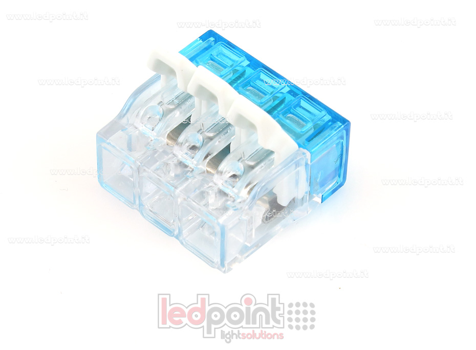 Joint rapide 3 fils à levier pour câbles 22-12 AWG (0,2-3,3 mm2) câbles CM-CFC-3P-CE Joint rapide 3 fils à levier pour câbles 22-12 AWG (0,2-3,3 mm2) câbles CM-CFC-3P-CE