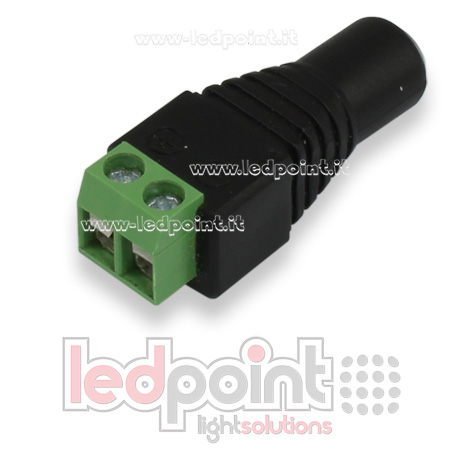 Connecteur d'alimentation 2.5mm x 2.1mm femelle DC vers broche à visser CM-CSC-C25