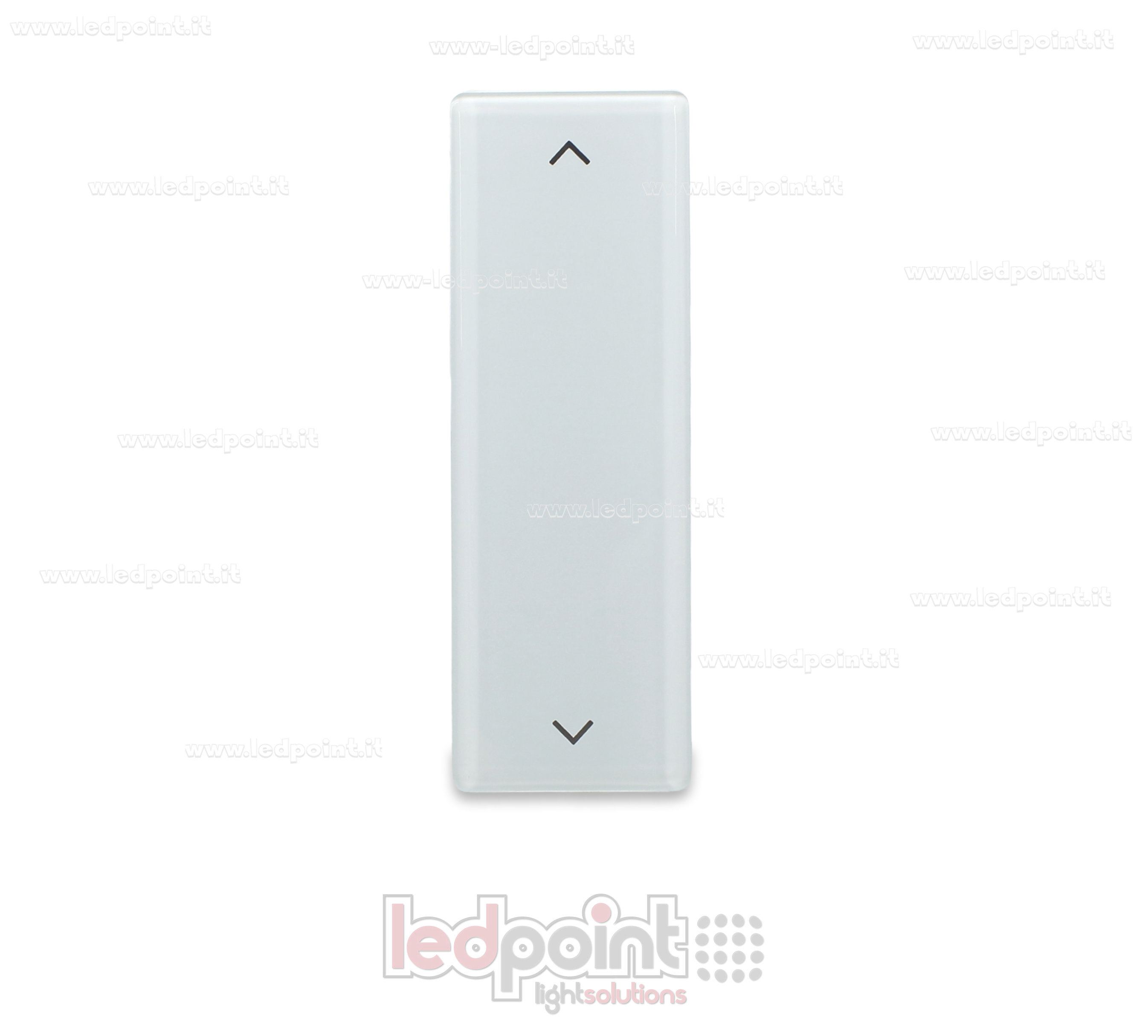 Télécommande murale blanche en verre 86x28mm avec 2 boutons, 433Mhz CTR-KN02-PW-G