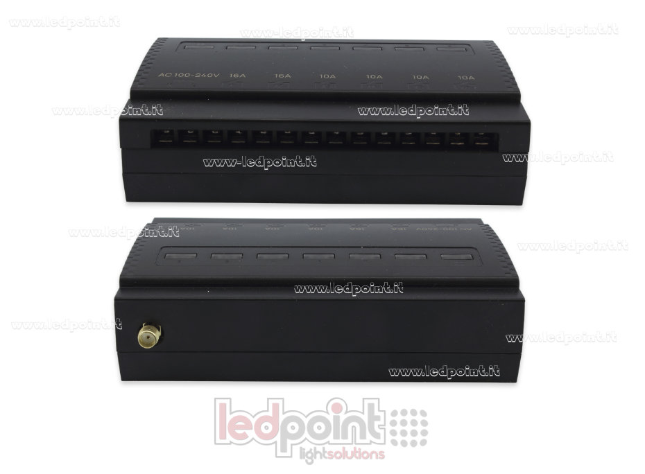 Contrôleur à 6 canaux (2*16A +4*10A) avec contact sec, 4*500W+2*1000W, 220V, RF 433MHz EB-ERC101-U