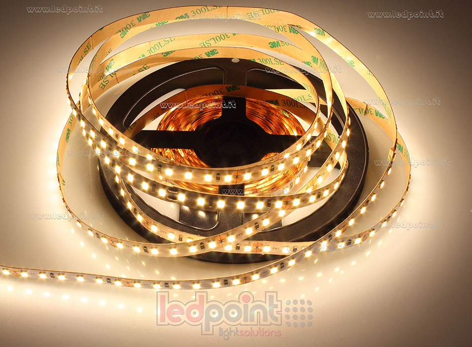 Ruban led 2835 24V IP20 2900-3100K 120led/m F52-290-120DF2
 