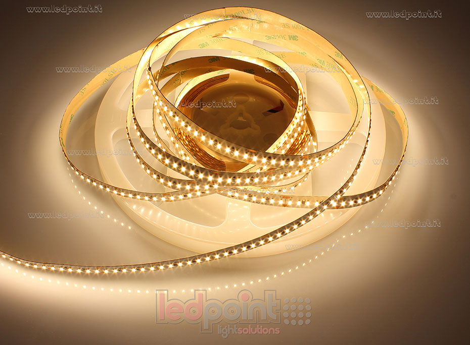 Ruban led 3014 24V IP20 3000-3100K 204led/m F52-300-204422
 
