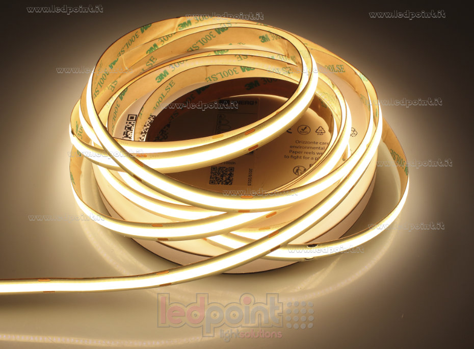 Ruban led COB 24V IP20 3000K 528led/m F52-300-528OR2
 