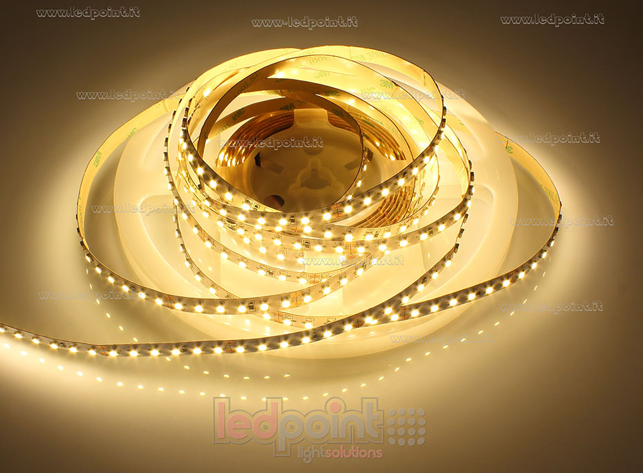 Ruban led 3528 24V IP20 2900-3100K 120led/m F52-300-A0322
 