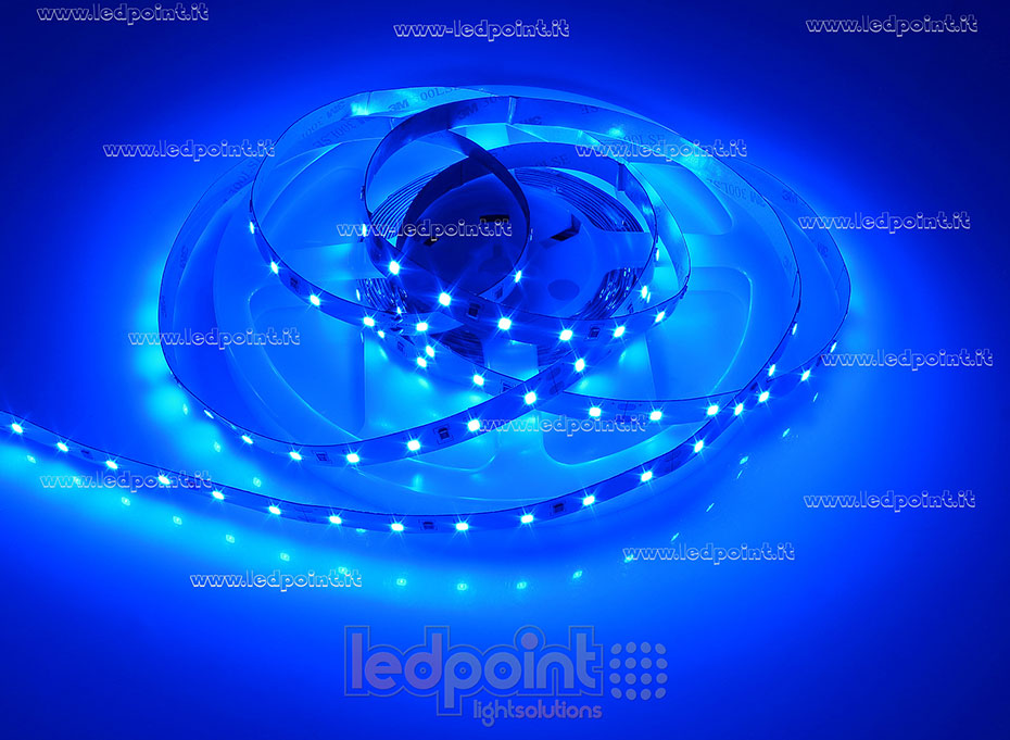 Ruban led 2835 24V IP20 460-465nm 60led/m F52-BLU-60812
 