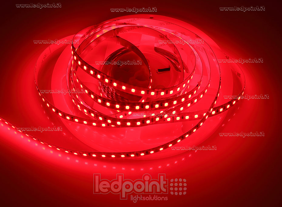 Ruban led 2835 24V IP20 620-625nm 120led/m F52-RED-120812
 