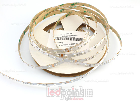 Ruban led 3838 24V IP20 RGB 70led/m F52-RGB-070G12-W8
 