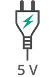 Tension d’exercice du ruban LED: 5V