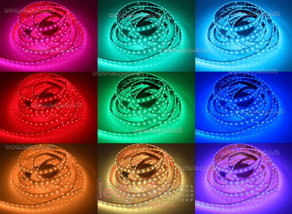 Ruban led 3838+2835+2835 24V IP65 RGBCCT 70+70+70led/m K52-RGBCCT-210H12
 