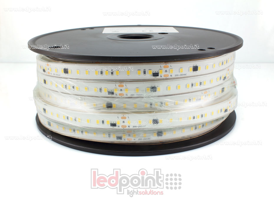 Ruban led 2835 230V IP67 3000K 130led/m L252-300T-13081H
 