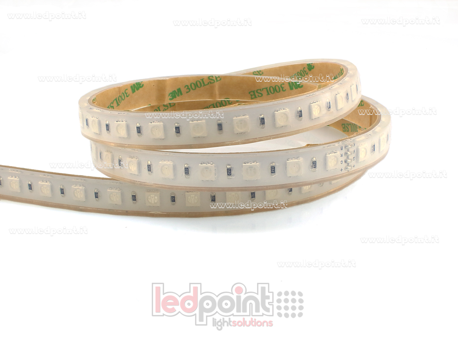 Ruban led 5050 230V IP67 RGB 72led/m L252-RGBT-07251H
 