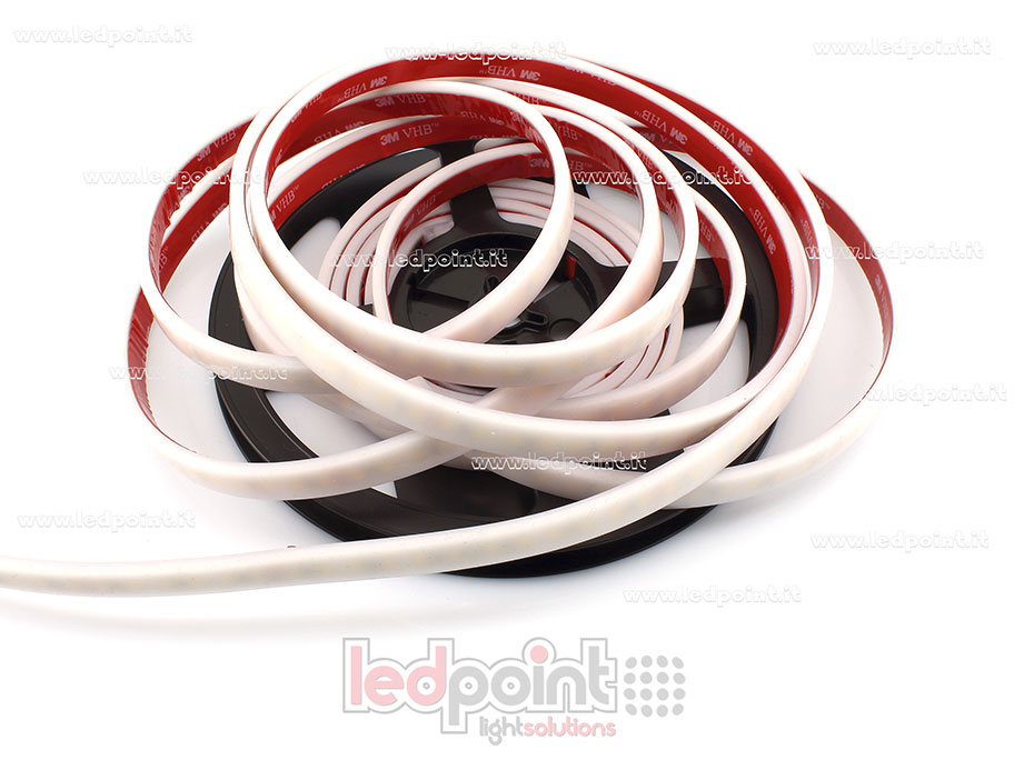 Ruban led 2835 24V IP67 620-625nm 120led/m L52-REDW-1208C2
 