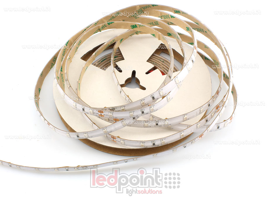 Ruban led 3528 24V IP53 467-470nm 60led/m M52-BLU-060322
 