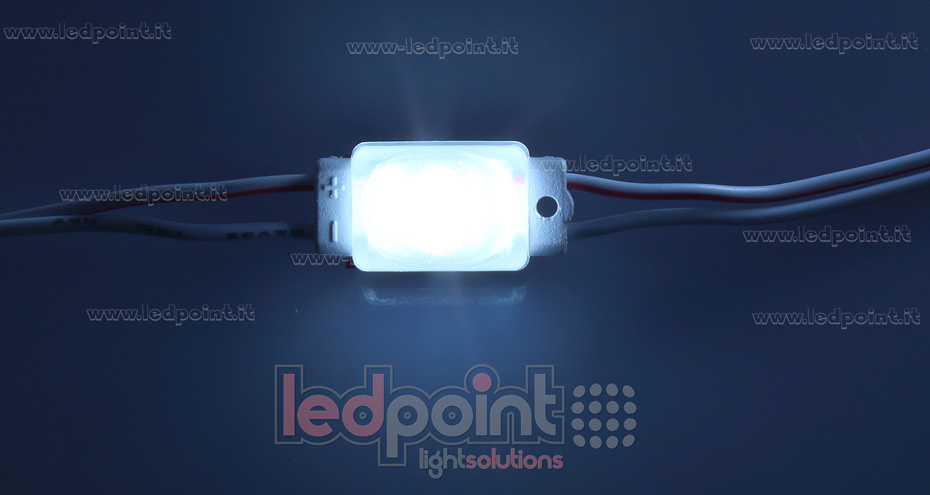 Mini-module led 2835, 0,36W 12V, blanc froid 6000-7000K, IP65 avec lentille 168°*147° ModD-600-01821-mini Mini-module led 2835, 0,36W 12V, blanc froid 6000-7000K, IP65 avec lentille 168°*147° ModD-600-01821-mini