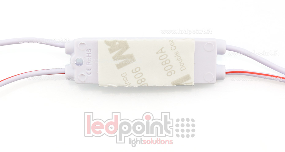 Module 2 led 2835, 0,72W 12V, blanc froid 6000-6500K, IP65 avec lentille 165° ModD-600-02821 Module 2 led 2835, 0,72W 12V, blanc froid 6000-6500K, IP65 avec lentille 165° ModD-600-02821