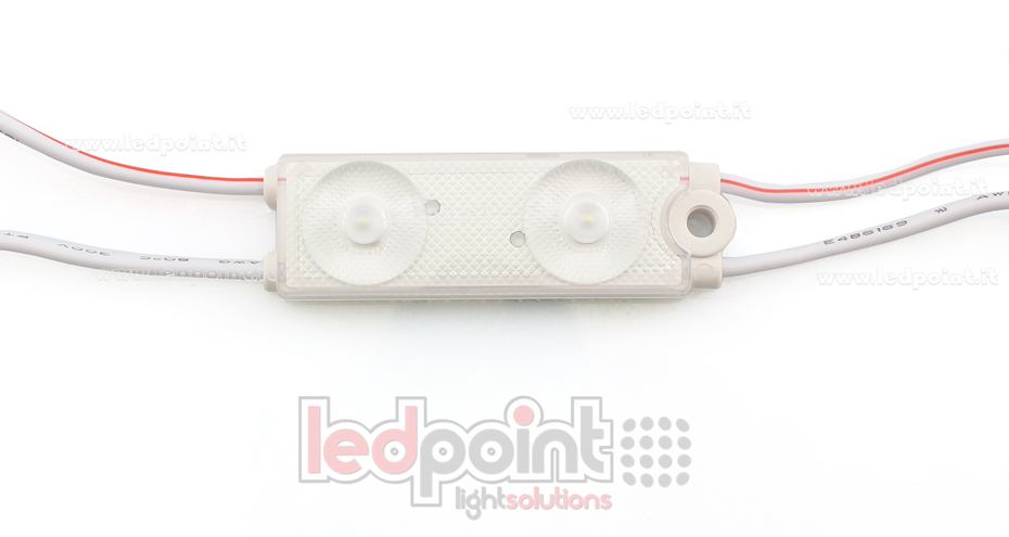 Module led 2835, 0,72W 24V, blanc froid 6000-6500K,, IP65 avec lentille 175° ModD-600-02832 Module led 2835, 0,72W 24V, blanc froid 6000-6500K,, IP65 avec lentille 175° ModD-600-02832