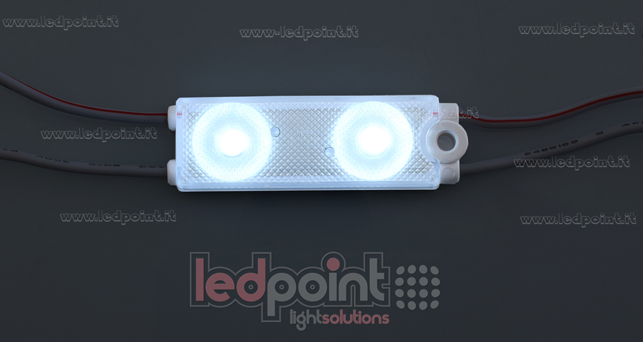 Module led 2835, 0,72W 24V, blanc froid 6000-6500K,, IP65 avec lentille 175° ModD-600-02832 Module led 2835, 0,72W 24V, blanc froid 6000-6500K,, IP65 avec lentille 175° ModD-600-02832