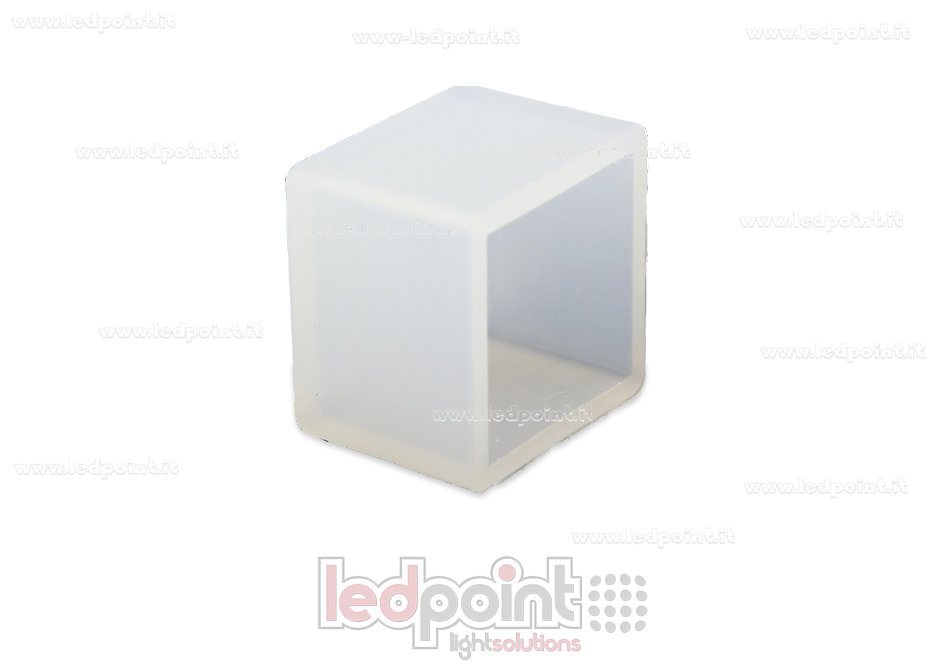 Embout terminal pour Led Neon Flex 10x10mm NEO-1010-ENC-N