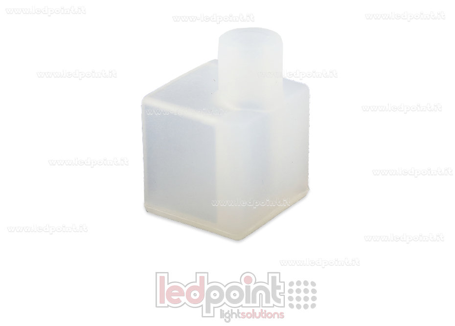 Embout de terminaison avec sortie latérale pour câble d'alimentation pour Néon Flex 10x10mm NEO-1010-ENC-WS Embout de terminaison avec sortie latérale pour câble d'alimentation pour Néon Flex 10x10mm NEO-1010-ENC-WS
