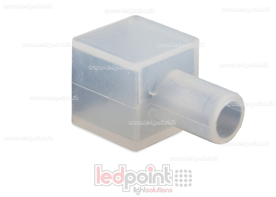 Embout terminal avec passe-câble pour Led Neon Flex 10mm NEO10-ENC-W