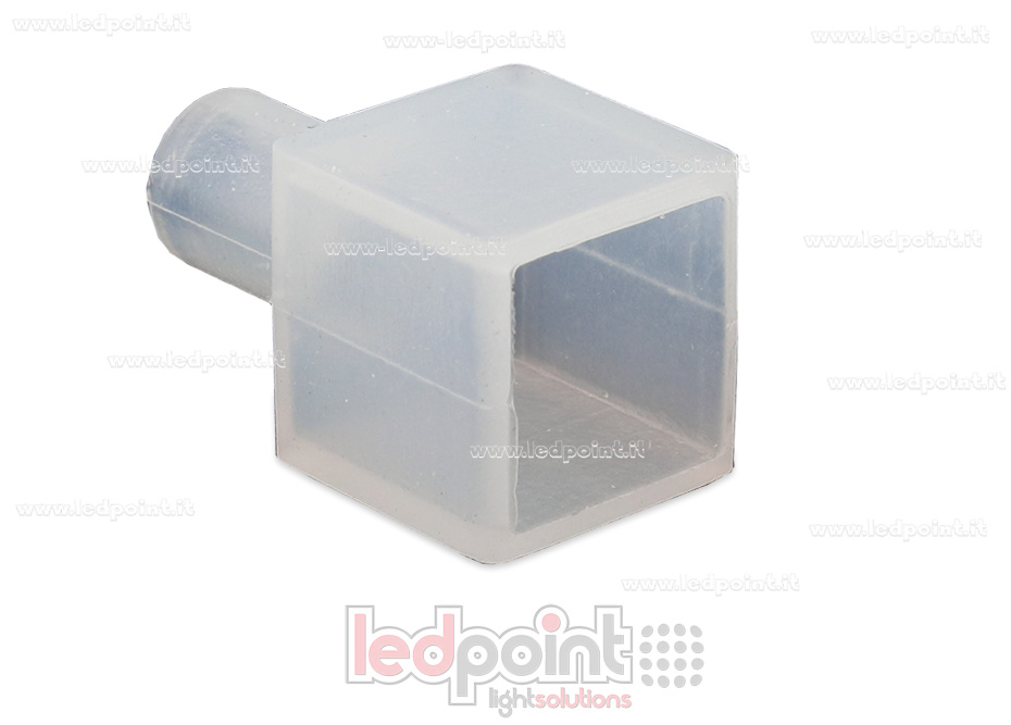 Embout terminal avec passe-câble pour Led Neon Flex 10mm NEO10-ENC-W