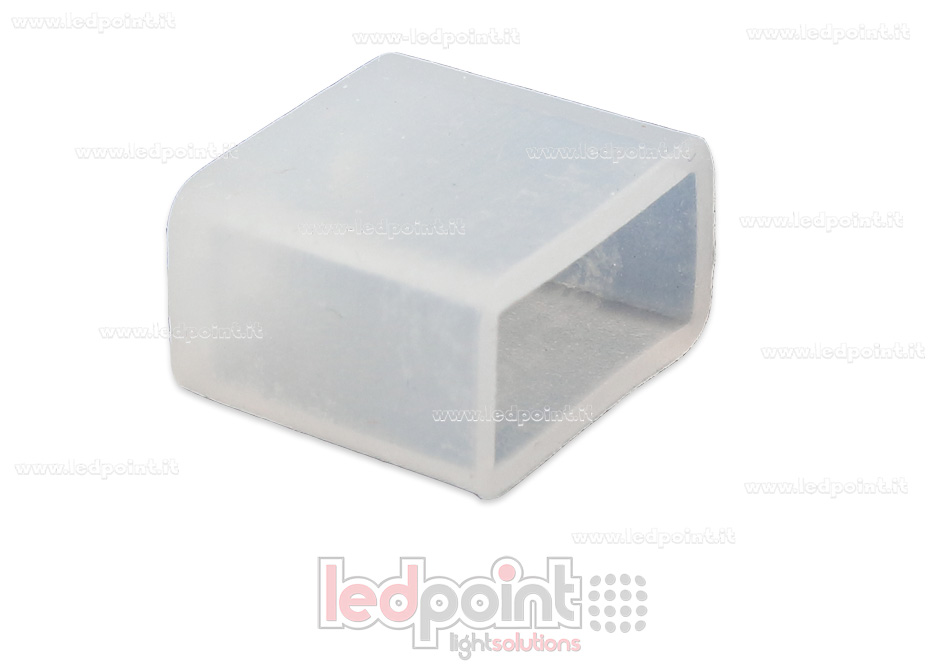 Embout terminal avec passe-câble pour Led Neon Flex 3mm NEO3-ENC-W