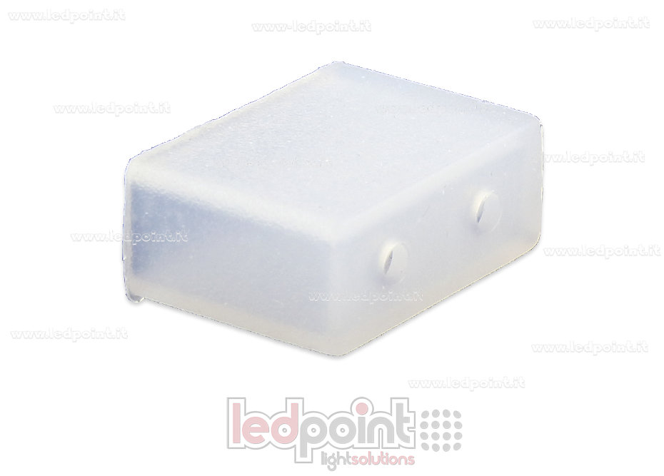 Embout terminal avec passe-câble pour Led Neon Flex 6mm NEO6-ENC-W