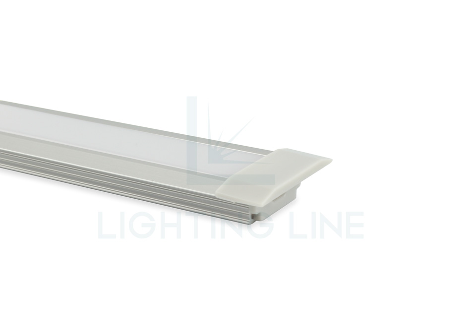 Embout pour profilé en aluminium pour rubans led PRA-RE07-GP-W Embout pour profilé en aluminium pour rubans led PRA-RE07-GP-W