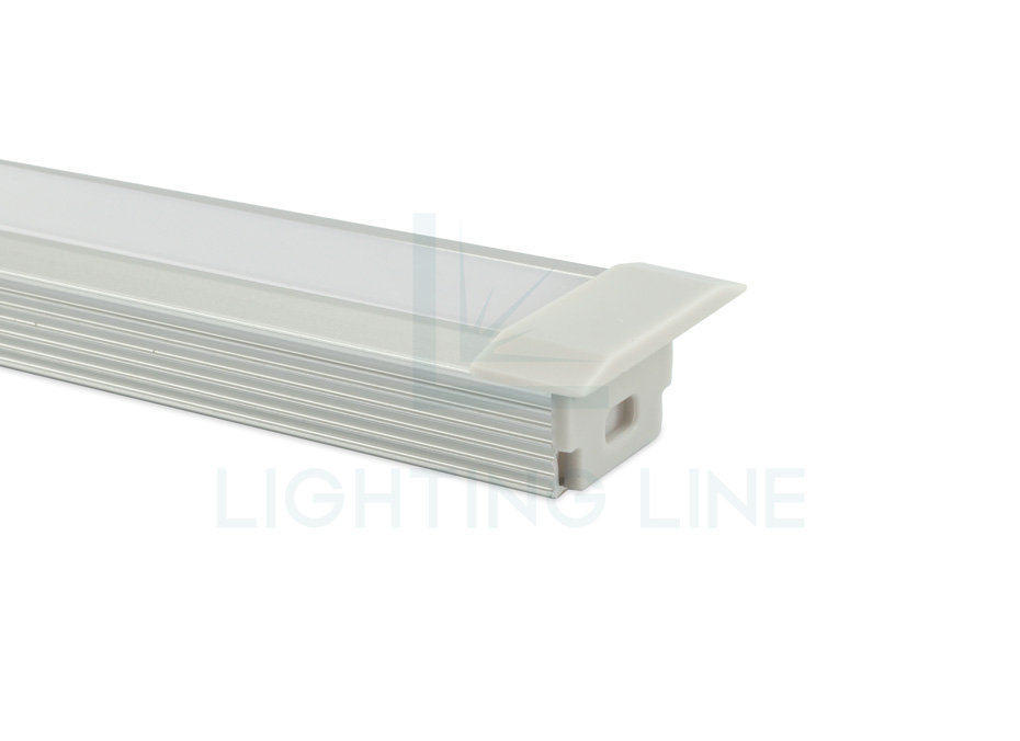 Embout pour profilé en aluminium pour rubans led PRA-RE08-GP-W Embout pour profilé en aluminium pour rubans led PRA-RE08-GP-W
