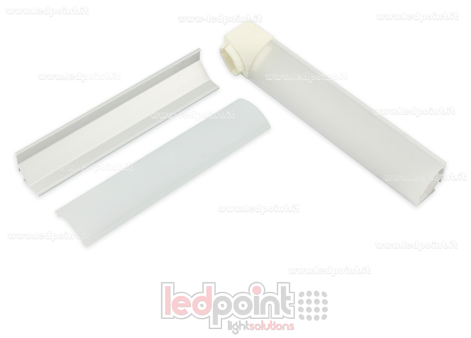 Embout pour profilé en aluminium pour rubans led PRA-A16L-3D-ARO Embout pour profilé en aluminium pour rubans led PRA-A16L-3D-ARO