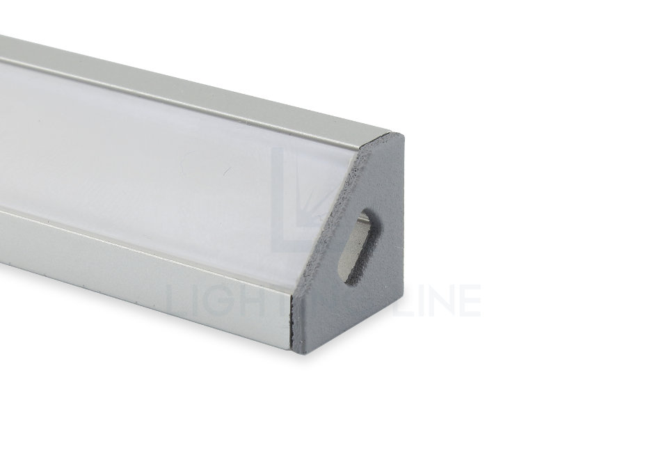 Embout pour profilé en aluminium pour rubans led PRA-AN07-GP-W