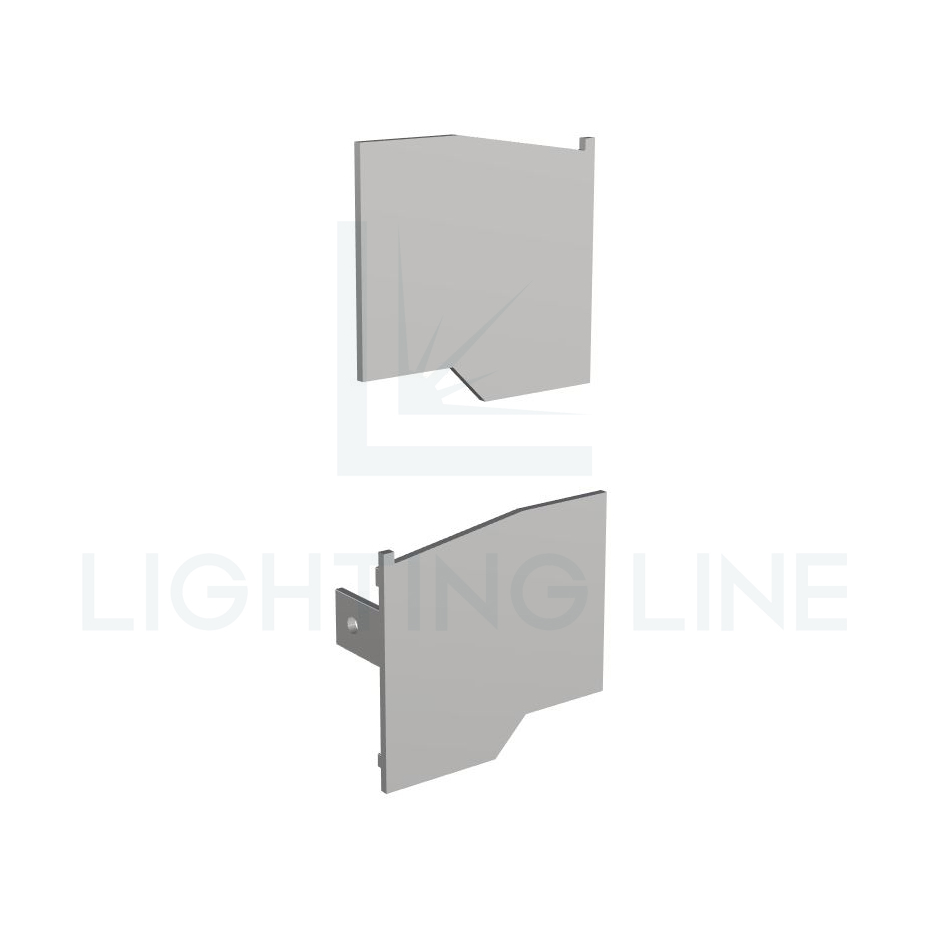 Embout pour profilé en aluminium pour rubans led PRA-CC01-3D-U