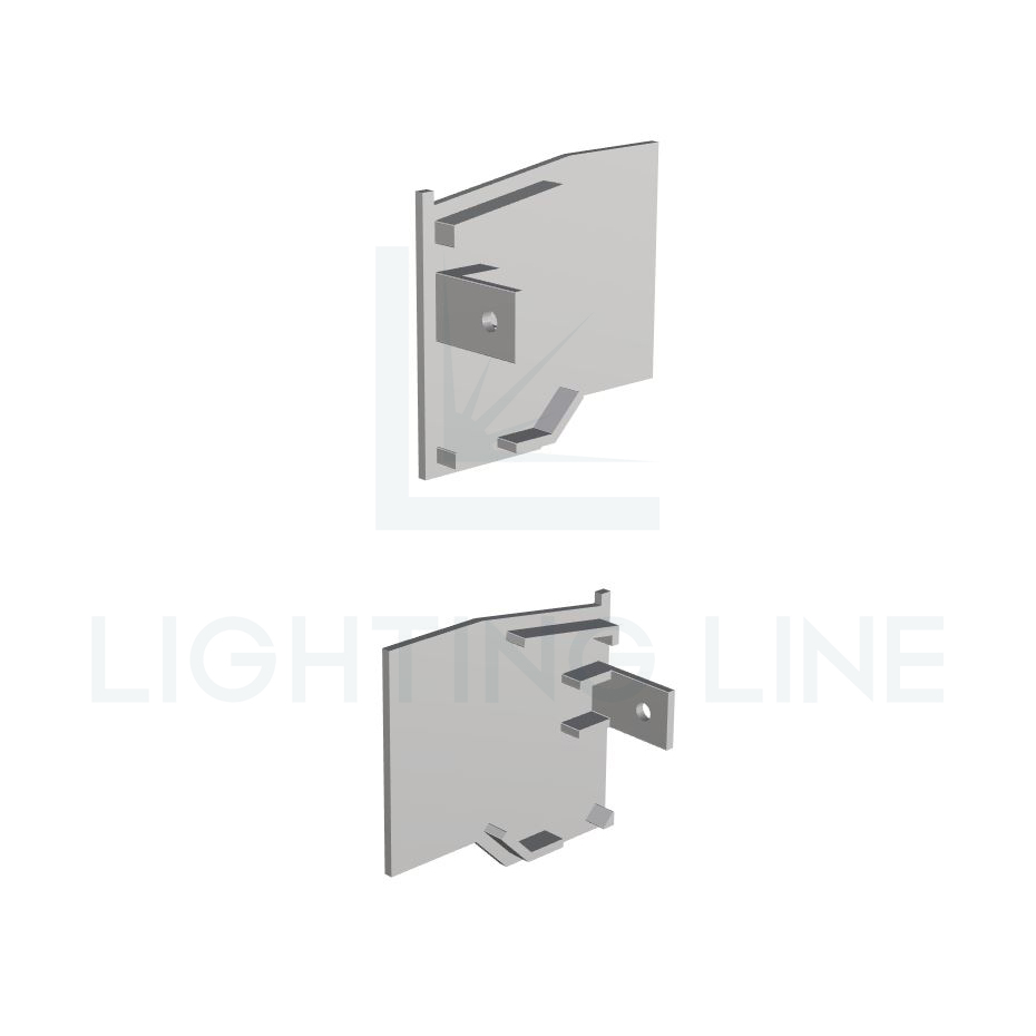 Embout pour profilé en aluminium pour rubans led PRA-CC01-3D-U