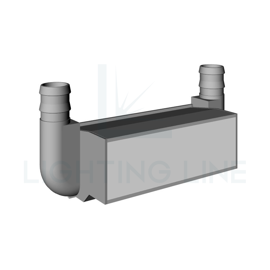 Embout pour profilé en aluminium pour rubans led PRA-CC01-3D-W25