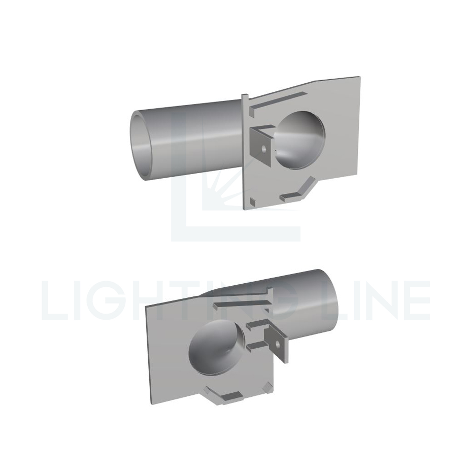 Embout pour profilé en aluminium pour rubans led PRA-CC01-3D-W32