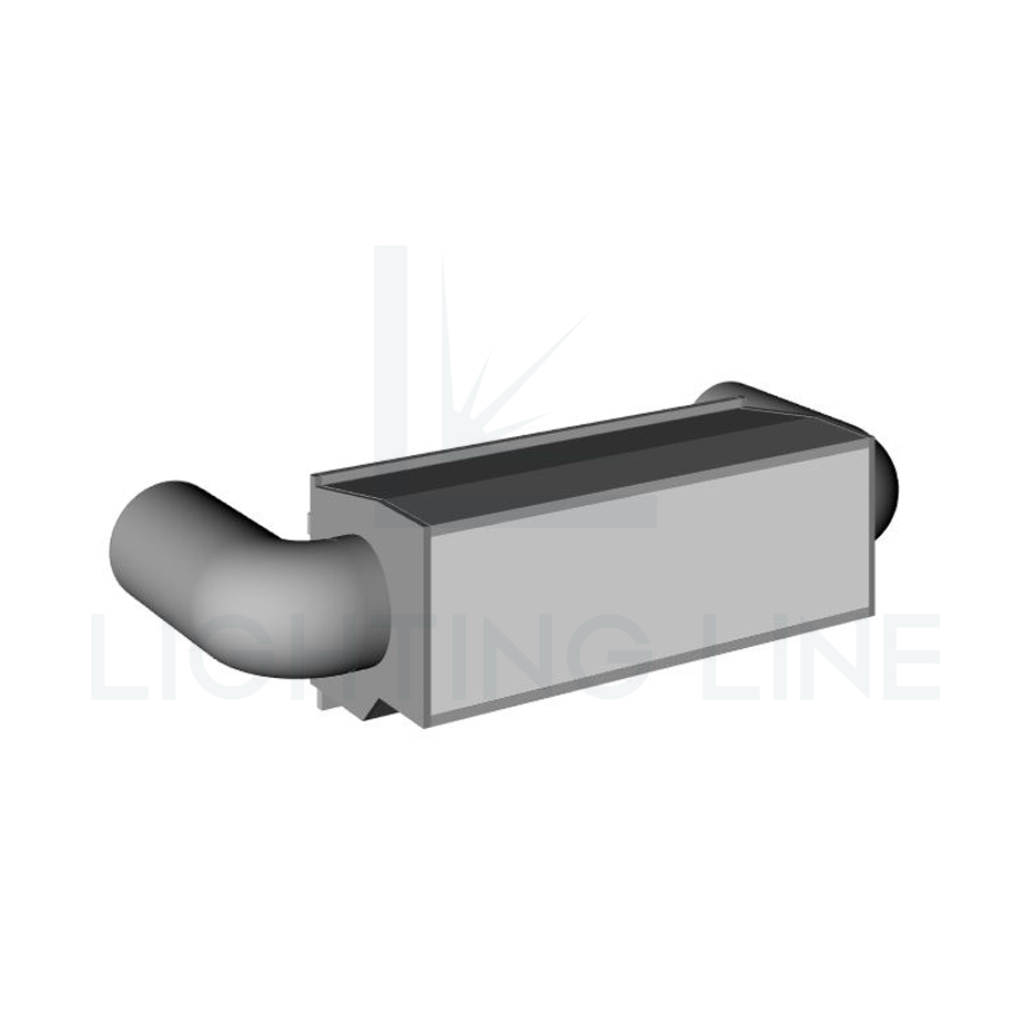 Embout pour profilé en aluminium pour rubans led PRA-CC01-3D-W32