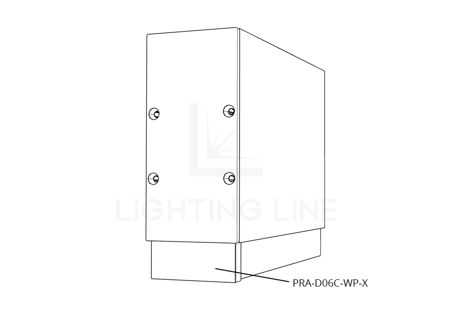 Embout pour profilé en aluminium pour rubans led PRA-D06C-WP-X Embout pour profilé en aluminium pour rubans led PRA-D06C-WP-X