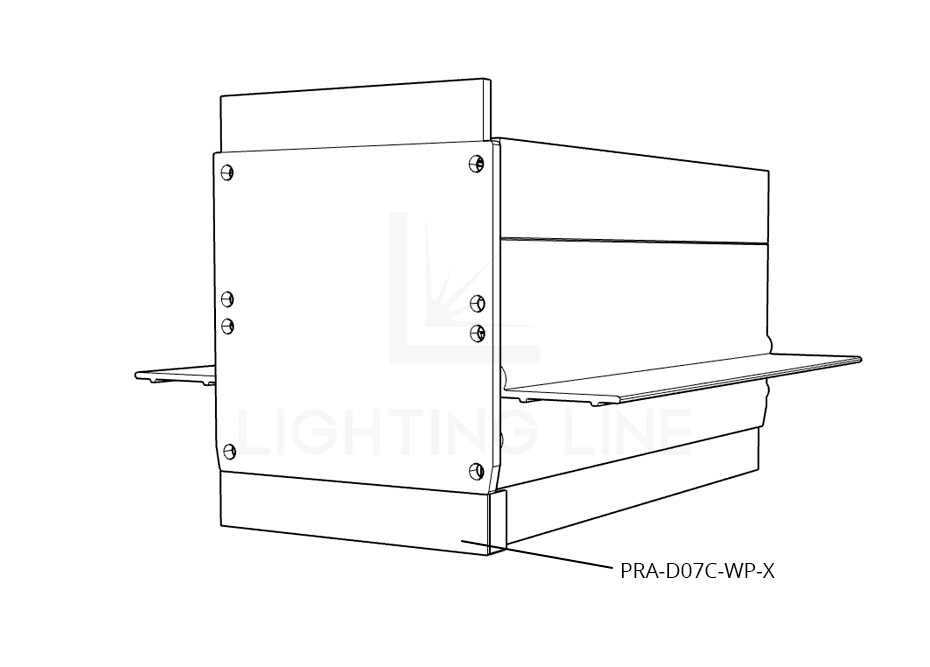 Embout pour profilé en aluminium pour rubans led PRA-D07C-WP-X Embout pour profilé en aluminium pour rubans led PRA-D07C-WP-X