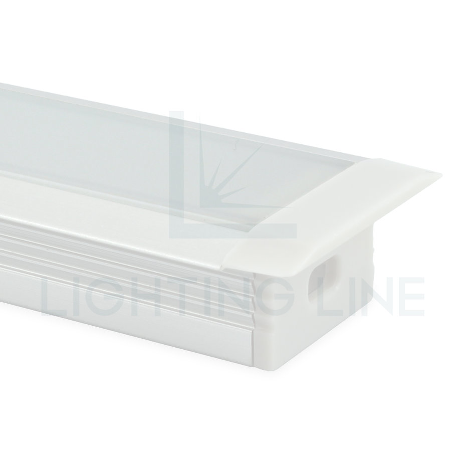 Embout pour profilé en aluminium pour rubans led PRA-RE05-WP-W Embout pour profilé en aluminium pour rubans led PRA-RE05-WP-W