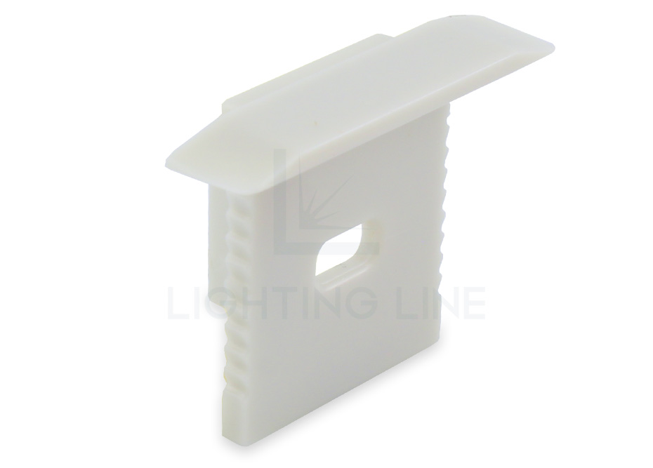 Embout pour profilé en aluminium pour rubans led PRA-RE06-GP-W Embout pour profilé en aluminium pour rubans led PRA-RE06-GP-W